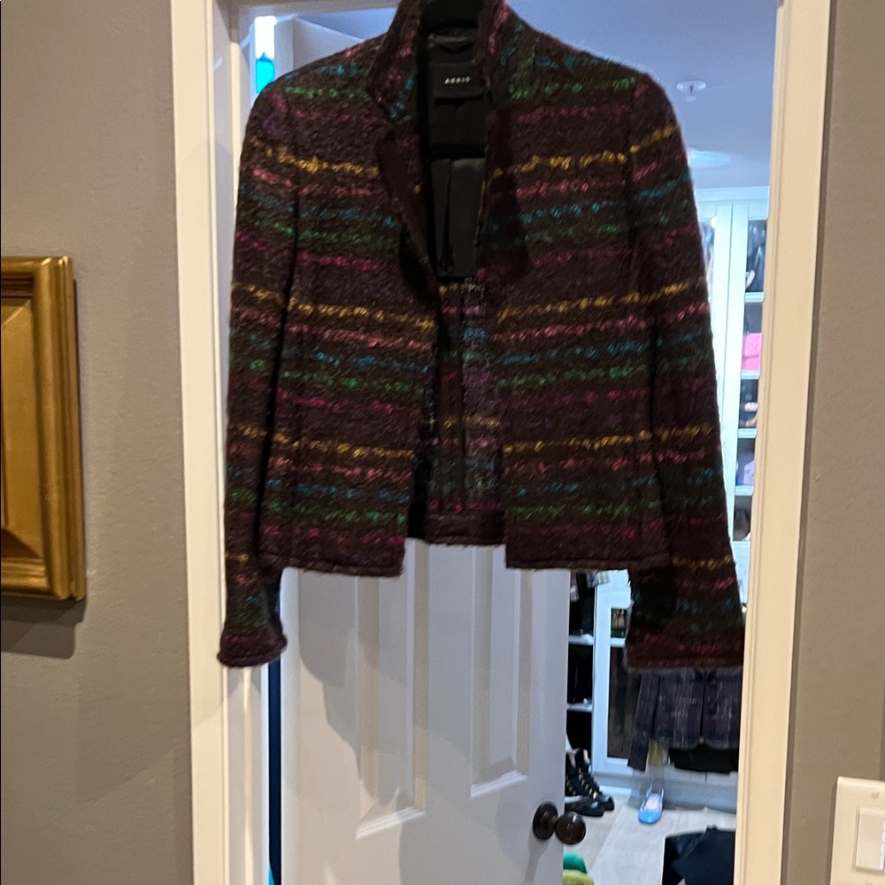 Akris Multicolor Striped tweed Women's Blazer size 4